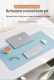 Alfombrilla protectora de escritorio de oficina de gran tamaño de PU, impermeable, para ratón, teclado de escritorio, alfombrilla de ratón para juegos, accesorios para PC