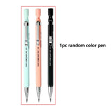 3 Colors 2.0mm Mechanical Pencil Comes with A Pencil Sharpener 2B Lead Core Sketching Painting Writing Stationery Supplies