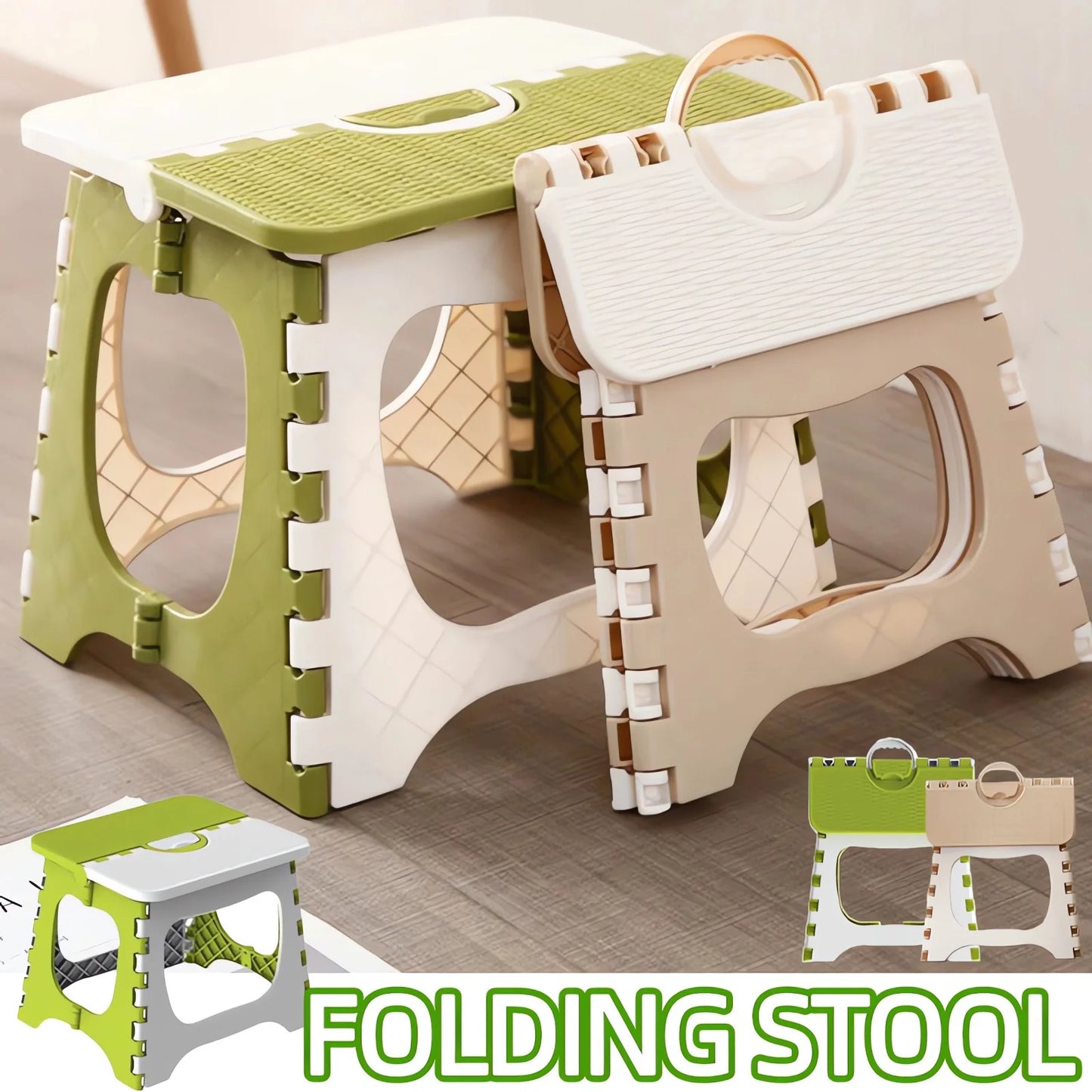 Amazing Folding Portable Lightweight Step Stool  Chairs Bathroom Kitchen Garden Folding Chair Plastic Outdoor Stool
