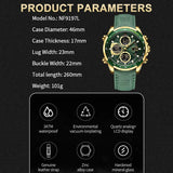 New NAVIFORCE Watches for Men Leather Men's Military Sport Waterproof Watch Quartz Wristwatch Chronograph Male Clock