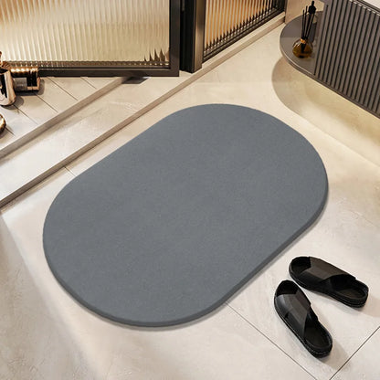 Alfombra de piedra de diatomeas, absorbente, antideslizante, de secado rápido, para ducha.