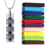 2023 New Aromatherapy Jewelry Necklaces Essential Oil Diffuser Necklace Stainless Steel Open Locket Aroma Scent Perfume Necklace