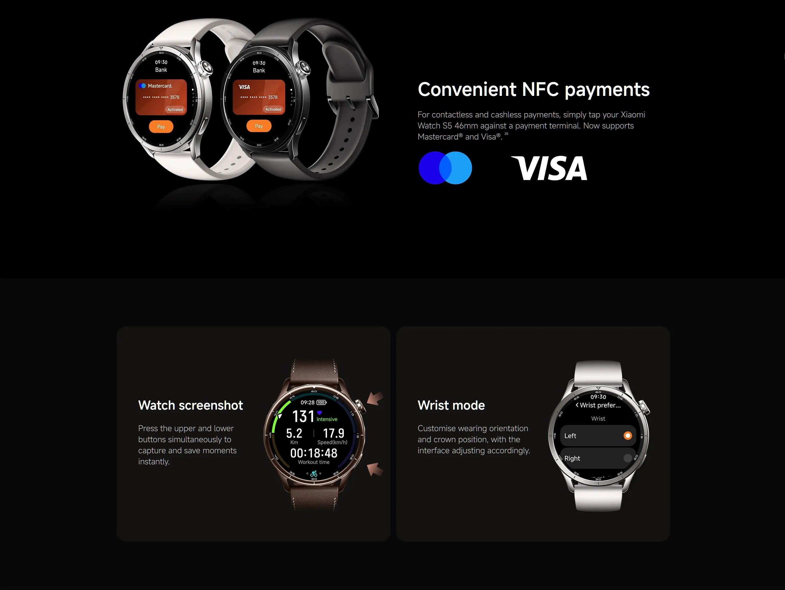 Smartwatch Xiaomi Watch S5 (Versão Global) – Tela AMOLED de 1,48", bateria com 21 dias de duração, monitoramento de saúde 24 horas e mais de 150 modos esportivos.
