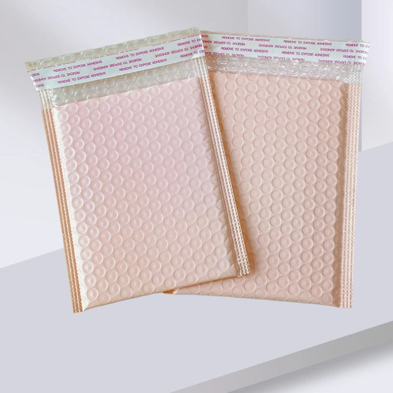 10Pcs Bubble Envelope Bag Pink Bubble Self Seal Mailing Bags Padded Envelopes Package For Gifts