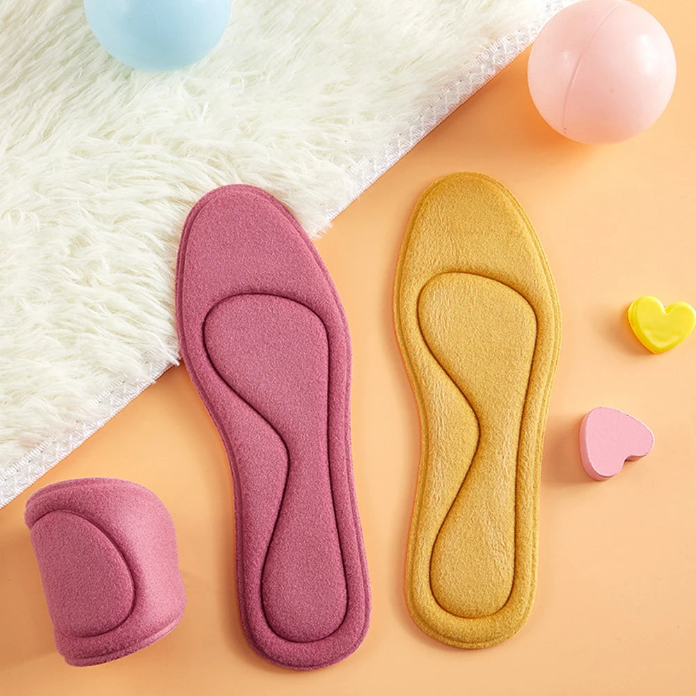 Plantillas autocalentables para niños, masaje de pies, térmicas y gruesas, con espuma viscoelástica, cálidas y deportivas para invierno.