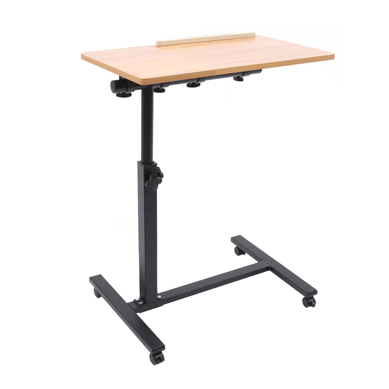 Adjustable Laptop Desk 360° Rotating Tabletop Mobile Stand Home Office Tray Standing Rolling Study Table Computer Workstation