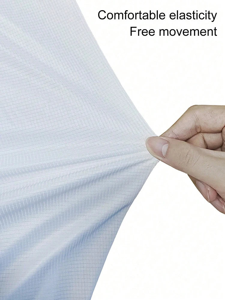 5PCS Men's Solid Color Ultralight Quick Dry Sport T-Shirt, Breathable Lightweight Top For Fitness Training Workout Running Gym