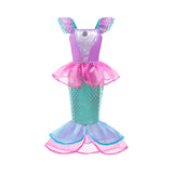 Elsa Anna Kid Princess Girls Dress Rapunzal  Kids Cosplay Halloween Vestidos Children Costume Birthday Party Dress