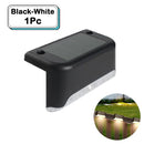 Outdoor Solar Step Lights Warm White LED Waterproof Stair Path Lighting for Garden Patio Fence Balcony Decoration Solar Power