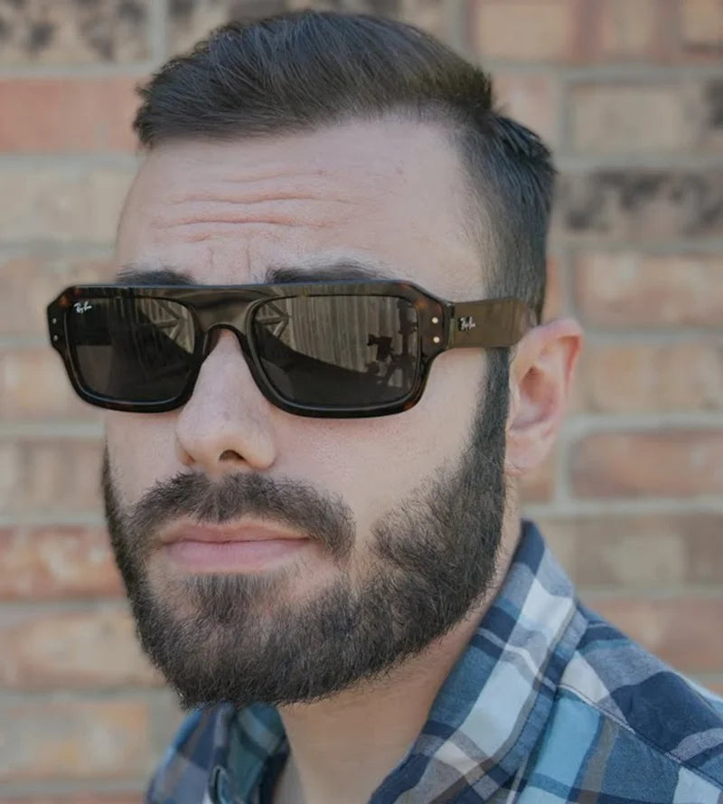 Original Ray-Ban RB4454 Lukas Rectangular Sunglasses in box