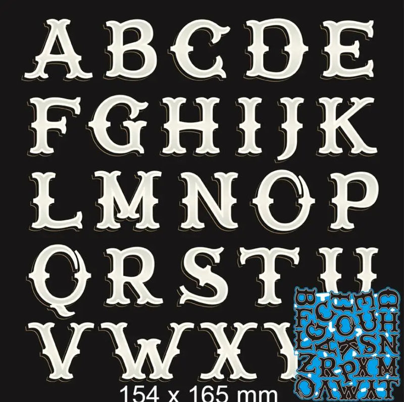 Letter Metal Cutting Dies Stencil Template Die Cut Scrapbooking Embossing Dies Art Decoration Craft Knife Mold