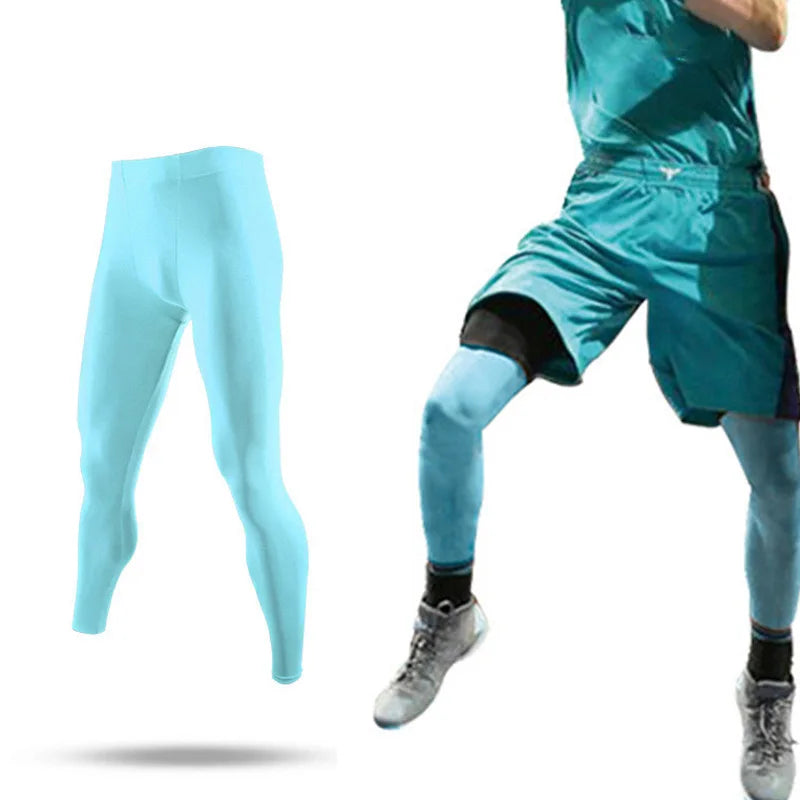 Winter Spring Men Running Tights GYM Pants For Male Basketball Football Soccer Fitness Exercise Hiking Sport Long Leggings B88