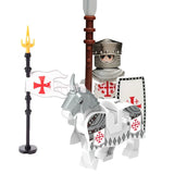 MOC Medieval Building Blocks Castle Knight Western Cowboy Historical Army Cavalry Horse Soldier Gun Kid Toy Gift Brick DIY S040