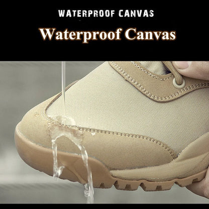 Summer Combat Boot Men Women Climbing Training Lightweight Waterproof Tactical Boots Outdoor Hiking Breathable Mesh Shoes