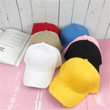 Solid Color Baseball Caps for Women Men Summer Sun Hats Adjustable Snapback Hats Unisex Street Hip Hop Hat Sun Visor Caps