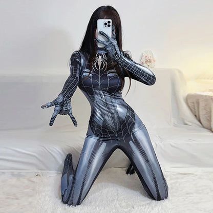 Spider Man Costume Movie Superhero Cosplay Bodysuit Suit Avengers Cosplay Venom Spider Man Corset for Women Girl Spandex Suit