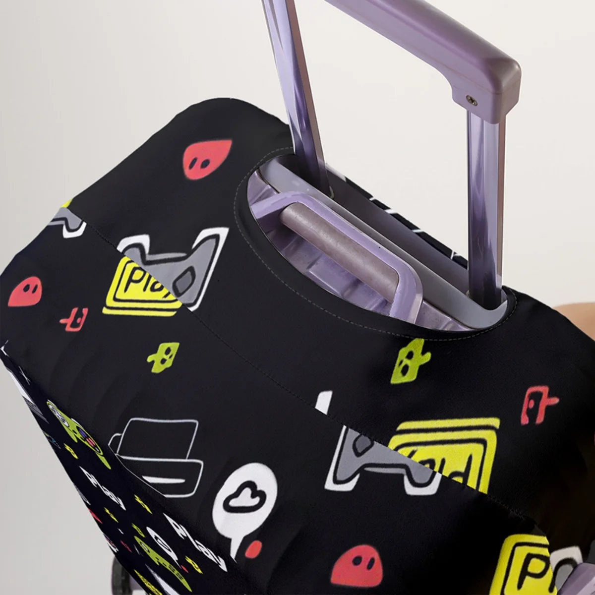 Luggage Protective Cover With Cartoon Print