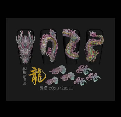 1pc Bowknot Candles Jellyfish Shell Rose Leaf  3D Acrylic Mold Nail Art Decoration Nails DIY Design Silicone  Nails Mold