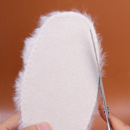 Unisex Australia Sheepskin Insoles Natural Real Fur Wool Cashmere Snow Boots Shoe Pad Children Wool Insoles Warm Winter Shoes