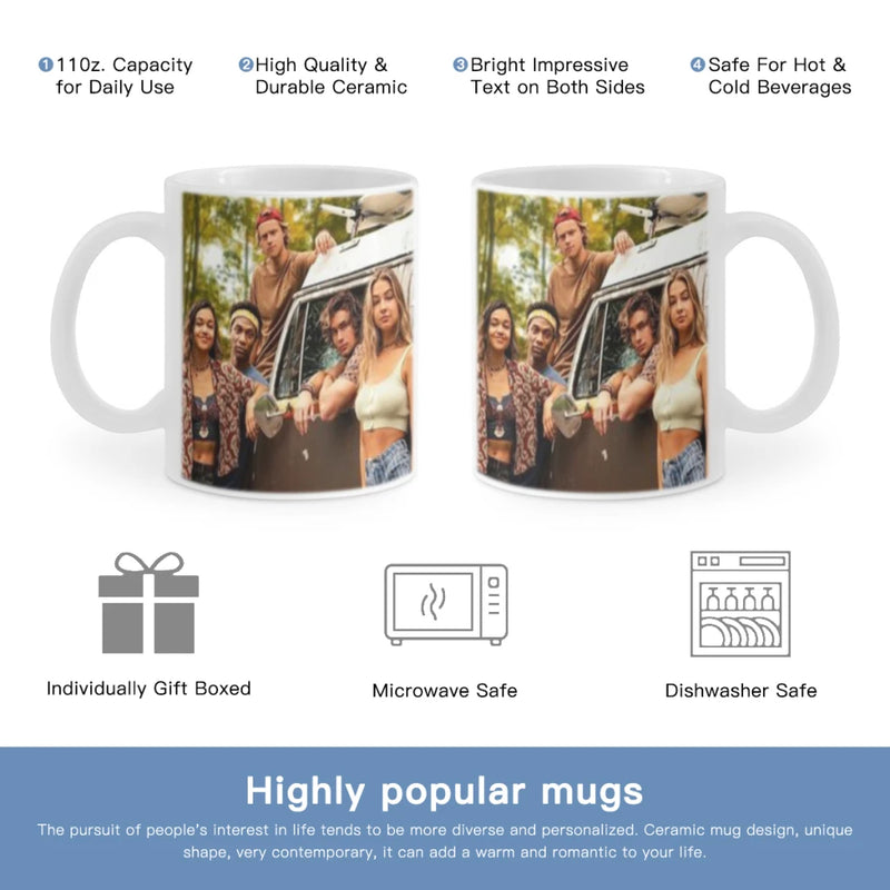 O-Outer Banks Anime Free shipping 11OZ Coffee Mug Beer Mugs Tea Milk Cup For coffee  Surprised Gift