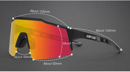 Polarized Cycling Glasses 4 Lens 2025 Men Women Sport Fishing Running Sunglasses Road Mountain Bike Goggles MTB Bicycle Eyewear