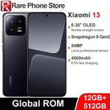 CN Global ROM Xiaomi Mi 13 256GB/512GB 54MP+32MP Camera Snapdragon 8 Gen 2 6.36” OLED Screen 67W Fast Charging 4500mAh Battery