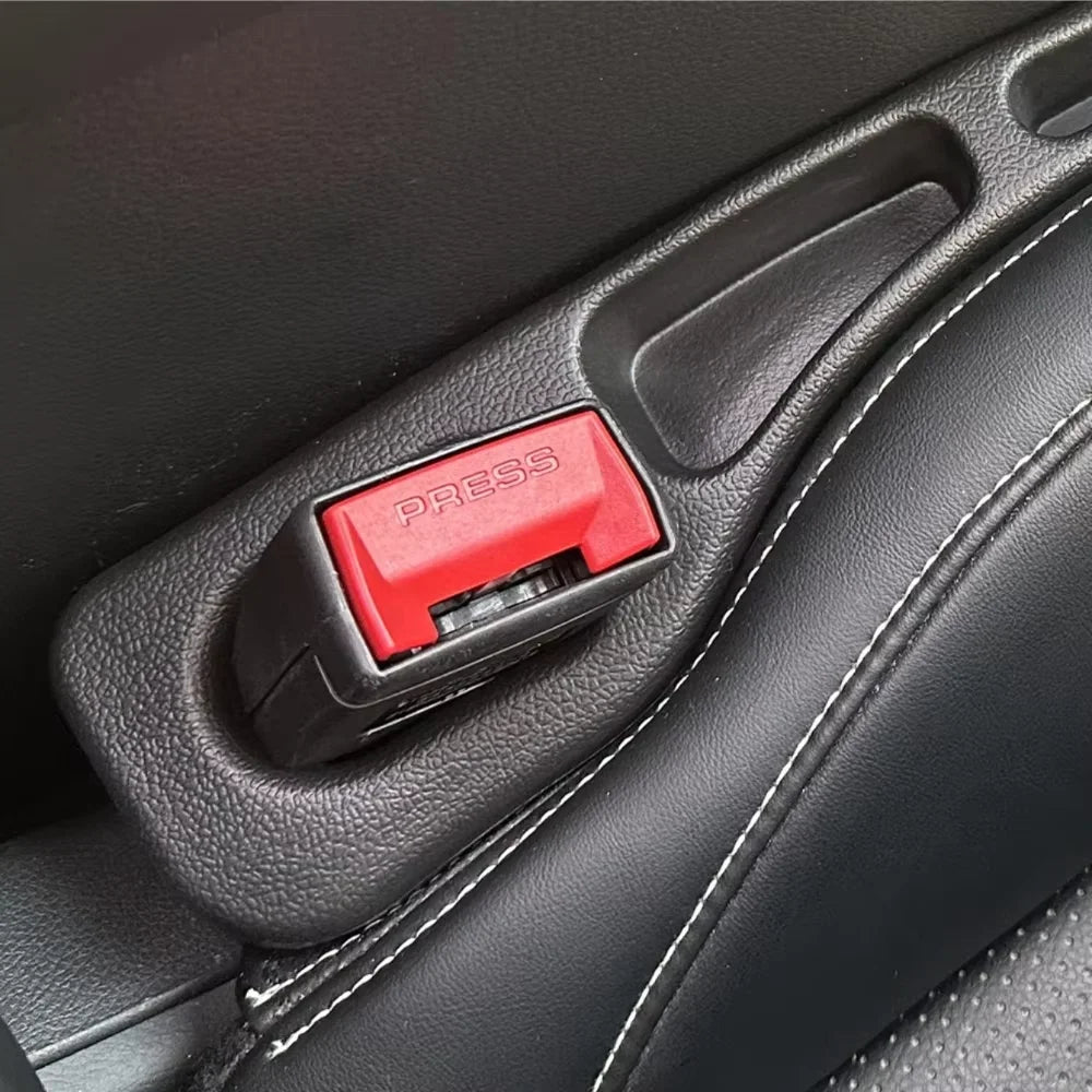 2pcs Car Seat Gap Filler Organizer Waterproof Car Seat Gap Plug Strip with 2 Grooves Seat Gap Storage Auto Interior Accessories