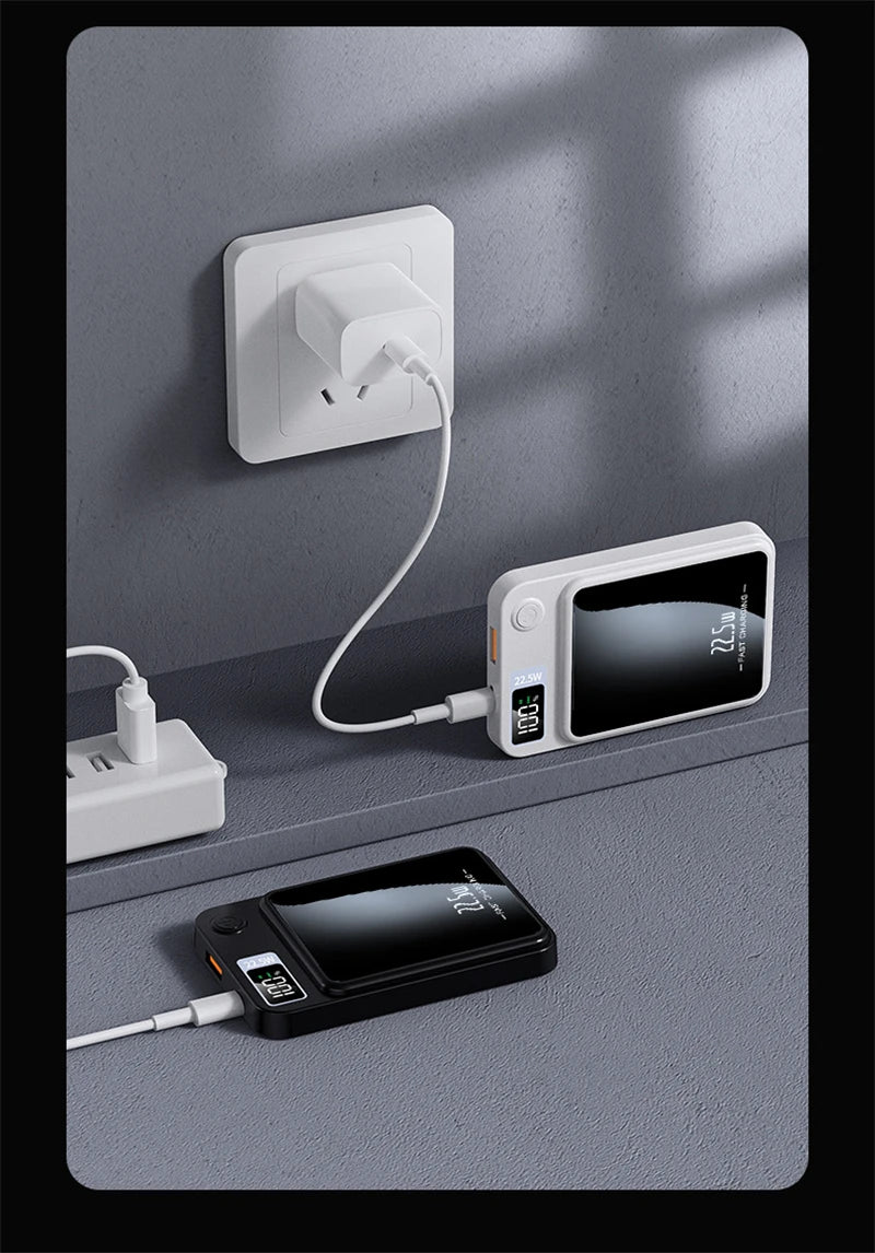 PD22.5W Fast Charging Power Bank 20000mAh 15W Magsafe Wireless Charger for iPhone 15 14 13 12 11 Samsung Huawei Xiaomi Powerbank