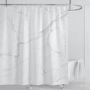Cortina de ducha impermeable de mármol, cortina de ducha impermeable para decoración de baño, cortina de ducha impresa, lavable, con ganchos