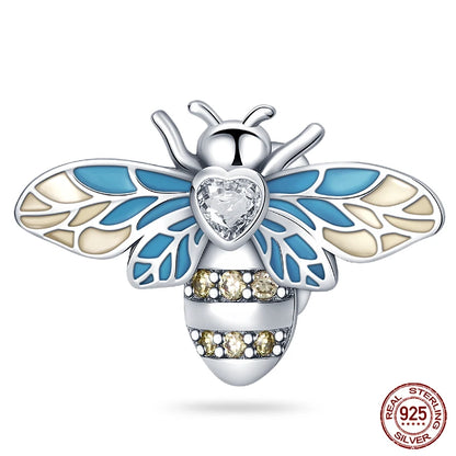 Ocean Series - Original Genuine 925 Sterling Silver Turtle Crab Mermaid Charm Beads Suitable for 3mm Bracelet DIY Making Pendant
