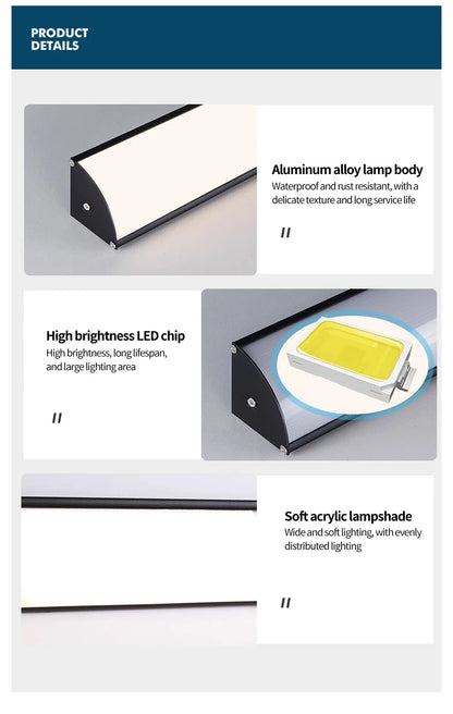Outdoor wall lamp waterproof and rust proof hallway stairs garden walls balcony doors LED lights modern wall lights