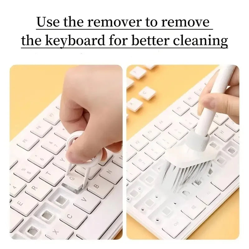 5-in-1 Cleaning Pen Dust Removal Brush, Detachable Dual Headed Keyboard Brush, Multifunctional Earphone Dust Removal Brush