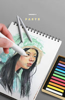 Blending Stumps and Tortillions Paper Art Blenders Sandpaper Pencil Sharpener Pointer for Artist Charcoal Sketch Drawing Tools