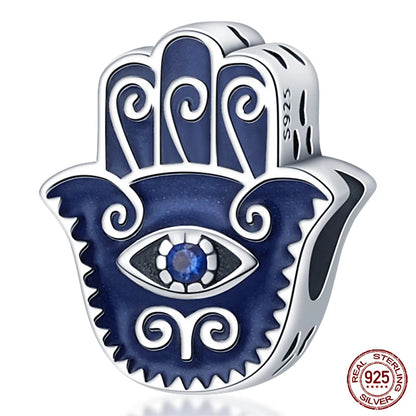 Ocean Series - Original Genuine 925 Sterling Silver Turtle Crab Mermaid Charm Beads Suitable for 3mm Bracelet DIY Making Pendant