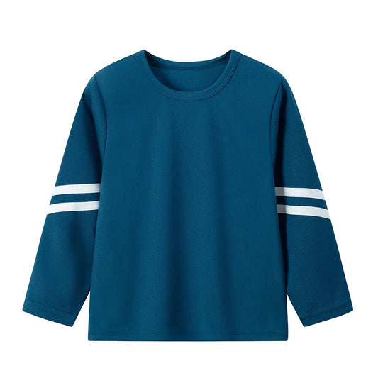 Children's Quick-Drying Sports Long Sleeve T-Shirt: Comfortable and Fashionable for Running, Basketball, Football, and Cycling