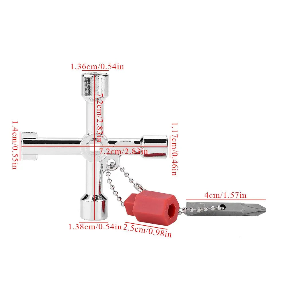 Multifunction Phillips Wrench 4 Ways Universal Internal Triangle Key Wrench High Quality Multifunction Repair Tools Hand Tools