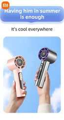 Xiaomi Handheld Portable Fan 100 Wind Speeds Adjustable Usb Charging Mini Outdoor Portable Turbo Long-lasting High Speed Fan
