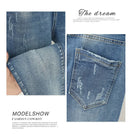 XL-6XL Plus Size jeans for Women Mom Jeans Woman Elastic High Waist Blue BaggyJeans Denim Ripped Jeans Female Harem Pants