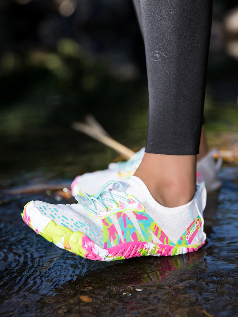 Oiaano Unisex Man Woman Shoes Anti-Non Slip Durable Black Water Barefoot Soft Sole Light Breathable Sport Outdoor Walk Running