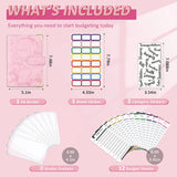 New A6 Budget Plan Notebook Cash Envelope Saving Money 6-Hole Binder for Financial Management A6 Loose-Leaf Notebook Binder