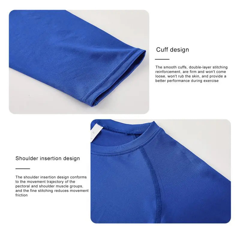 Winter Sports Suit for Kids Quick Drying Thermal Underwear Boys Compression Sportswear Basketball Football Tight Clothing