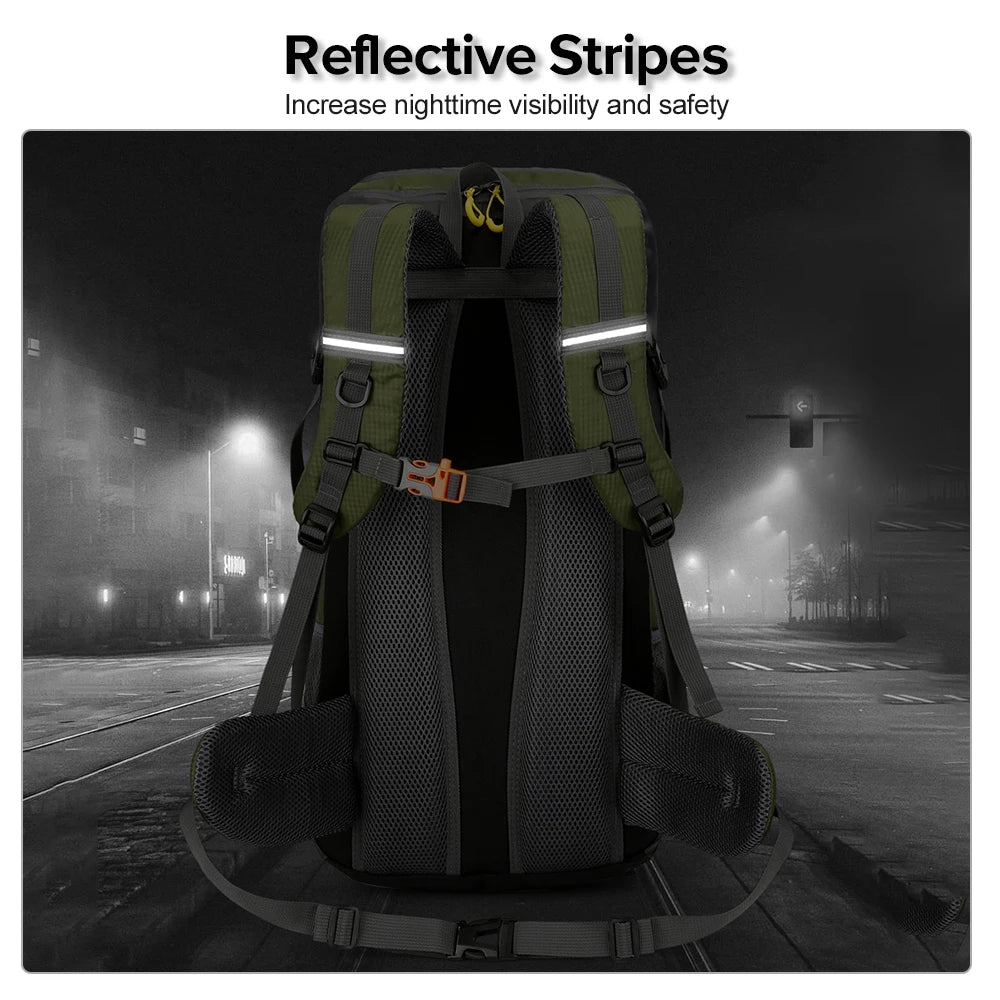 High Capacity Multifunctional Hiking Backpack Men Outdoor Sport Travel Backpack Bag Women 50L Hiking Climbing Fishing Backpack