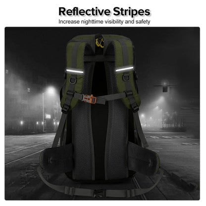 High Capacity Multifunctional Hiking Backpack Men Outdoor Sport Travel Backpack Bag Women 50L Hiking Climbing Fishing Backpack