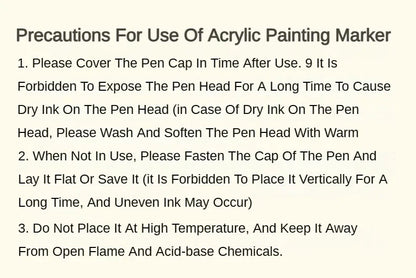 9/144 Colors Acrylic Paint Art Marker Pen DIY Painting Drawing for Card Ceramic Stone Mug Glass Fabric Clothes Art Supplies