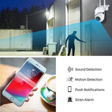 3MP WiFi IP Outdoor Cameras Surveillance Video Human Detection 4X Digital Zoom CCTV Security Wireless Monitor Audio Night Vision