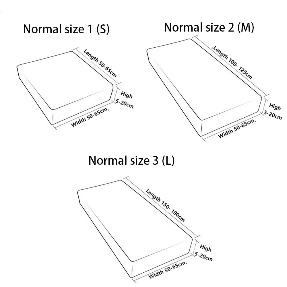 Elastic Sofa Cover for Living Room Jacquard Solid Sofa Seat Cover Grey Washable Seat Cushion Cover Furniture Protector Sectional