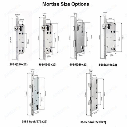 Waterproof Sliding Door Smart Lock TTLock App Alexa Fingerprint Digital Code RFID Card Anti-Lock Aluminum Glass Electronic Lock