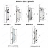 Waterproof Sliding Door Smart Lock TTLock App Alexa Fingerprint Digital Code RFID Card Anti-Lock Aluminum Glass Electronic Lock