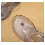 Beach Flip Flops for Women Thong Sandals Summer Jelly Shoes Girls Transparent Slides Solid Fashion PVC Flat Non-Slip Slippers