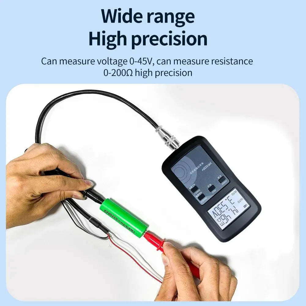 Medidor de resistencia interna de baterías de litio de alta precisión de 4 cables YR1030+/YR1035+, grupo 18650 para vehículos eléctricos de 100 V